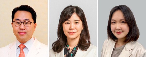 왼쪽부터 신동욱, 전소현, 최인영 교수