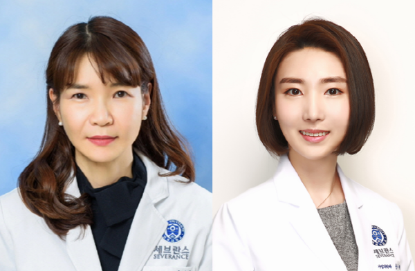왼쪽부터 강남세브란스병원 이지원 교수, 송유현 조교수