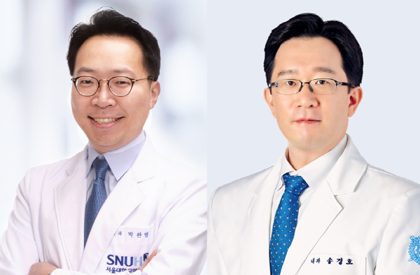 왼쪽부터 서울대병원 박완범 교수, 분당서울대병원 송경호 교수