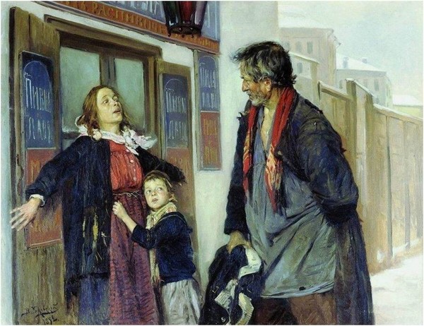 『제발, 들어가지 마세요』 블라디미르 마코브스키 (1892년)
