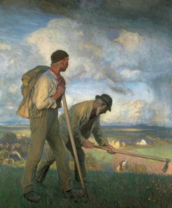 『청년과 노인』 조지 클로젠 경 (1908년)