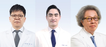 왼쪽부터 분당서울대병원 윤창호ㆍ이우진 교수, 고려대 안산병원 신철 교수