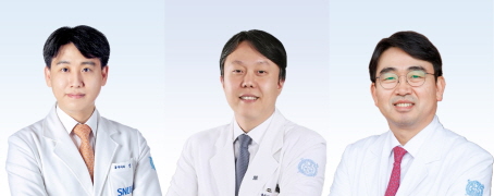 왼쪽부터 분당서울대병원 전재현, 보라매병원 성용원, 분당서울대병원 김관민 교수