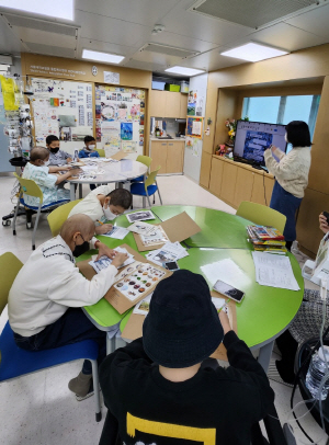 서울대병원 어린이병원학교 수업 장면