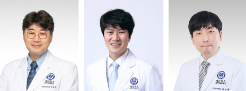 왼쪽부터 강남세브란스병원 박용정, 김도균, 최민혁 교수