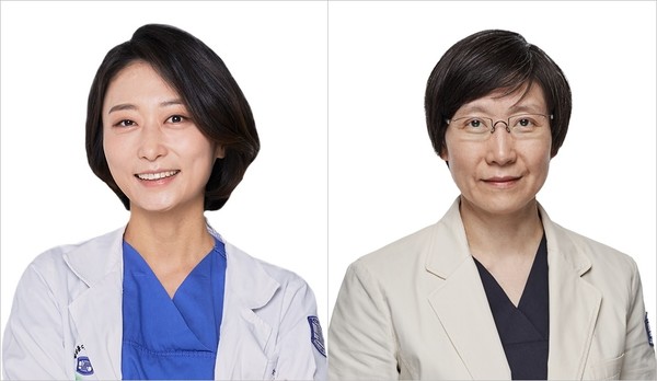 장은주 임상강사(왼쪽),정재희 교수