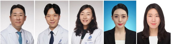 왼쪽부터 연세암병원 혈액암센터 김진석ㆍ조현수ㆍ정해림 교수, 연세의대 김소정ㆍ곽정은 연구원