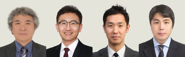 제17회 아산의학상 수상자 이창준 연구소장, 김원영, 정인경, 오탁규 교수(왼쪽부터)