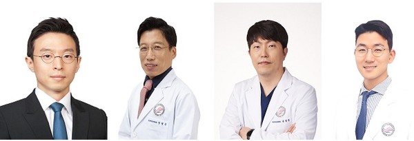 왼쪽부터 한림대학교 치과학교실 변수환 양병은 온성운 박상윤 교수